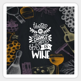 Wine blackboard #17 Sticker